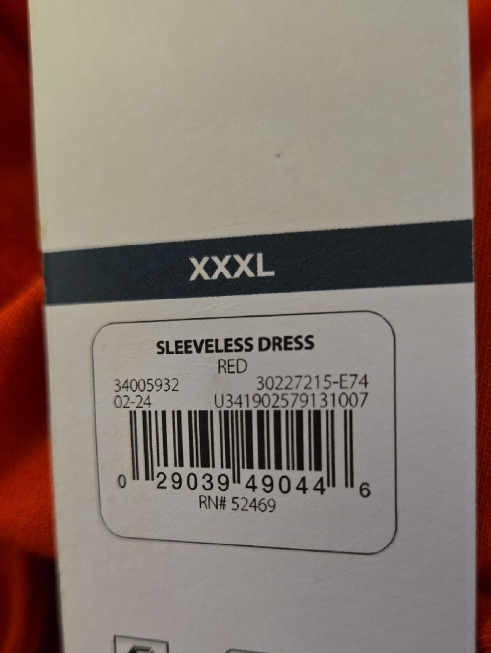 sofia by sofia vergara Bright Red Draped Maxi Dress Sleeveless Stretch XXXL NEW - Picture 7 of 7